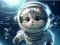 Spel Jigsaw Puzzle: Astronaut-Cat aanlyn