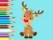 Spel Coloring Book: Cute Christmas Reindeer aanlyn