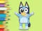 Spel Coloring Book: Happy Bluey aanlyn