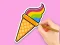 Spel Coloring Book: Rainbow Ice Cream aanlyn