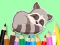 Spel Coloring Book: Baby Raccoon aanlyn