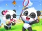 Spel Jigsaw Puzzle: Baby Panda Spring Outing aanlyn