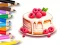 Spel Coloring Book: Berry Cake aanlyn