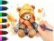 Spel Coloring Book: Autumn Bear aanlyn