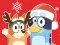 Spel Jigsaw Puzzle: Bluey Christmas Gift aanlyn