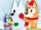 Spel Jigsaw Puzzle: Bluey Christmas Snowman aanlyn