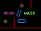 Spel Neon Car Maze aanlyn