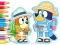 Spel Coloring Book: Bluey Camping aanlyn