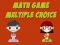 Spel Math Game Multiple Choice aanlyn