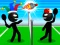 Spel Stickman Sports Badminton aanlyn