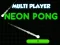 Spel Neon Pong Multi Player aanlyn