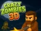 Spel Crazy Zombies 3D aanlyn