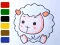 Spel Baby sheep ColoringBook aanlyn