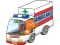 Spel Cartoon Ambulance Puzzle aanlyn