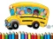 Spel School Bus Coloring Book aanlyn