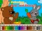 Spel Coloring book: Bear and rabbit aanlyn