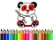 Spel Back To School: Panda Coloring aanlyn