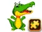 Spel Aligator Puzzle aanlyn