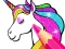 Spel Unicorn Coloring Book Glitter aanlyn