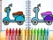 Spel Cute Bike Coloring Book aanlyn