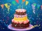 Spel Birthday cake puzzle aanlyn