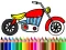 Spel Back To School: Motorbike Coloring aanlyn