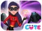 Spel Superhero Violet Fashion Shoot aanlyn