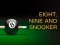 Spel Nine, eight and snooker aanlyn