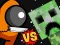 Spel Among vs Creeper Fight aanlyn