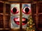 Spel New Year: Santa Claus outside the window aanlyn
