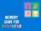 Spel Memory Game for Childrens aanlyn