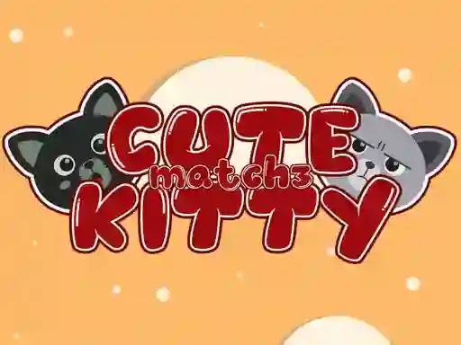 Spel Cute Kitty Match 3 aanlyn