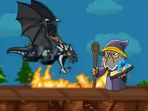 Spel Dragon vs Mage aanlyn