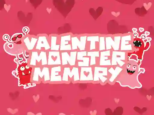 Spel Valentine Monster Memory aanlyn