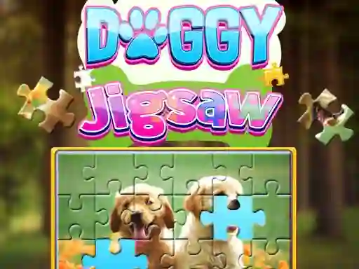 Spel Doggy Jigsaw aanlyn