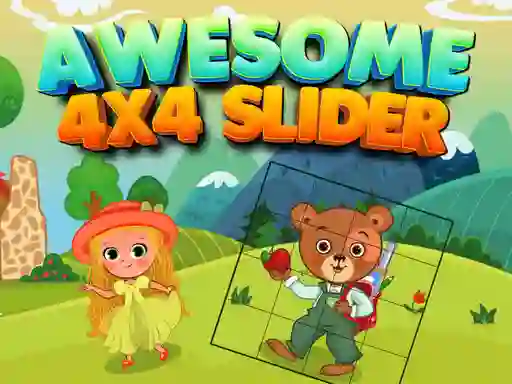 Spel Awesome 4x4 Slider aanlyn