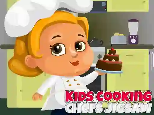Spel Kids Cooking Chefs Jigsaw aanlyn