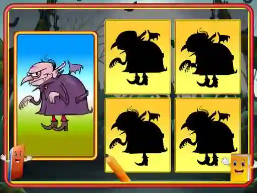 Spel Shadow Match Halloween aanlyn