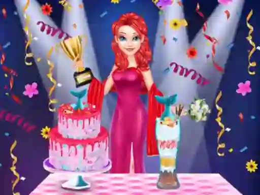 Spel Mermaid Cake Cooking Design aanlyn