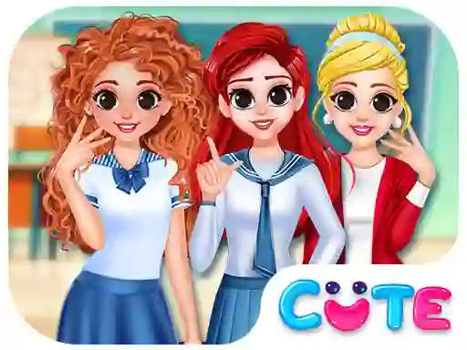 Spel BFF Princess Back To School aanlyn
