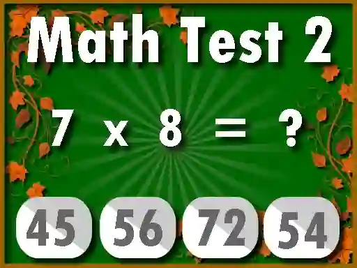 Spel Math Test 2 aanlyn