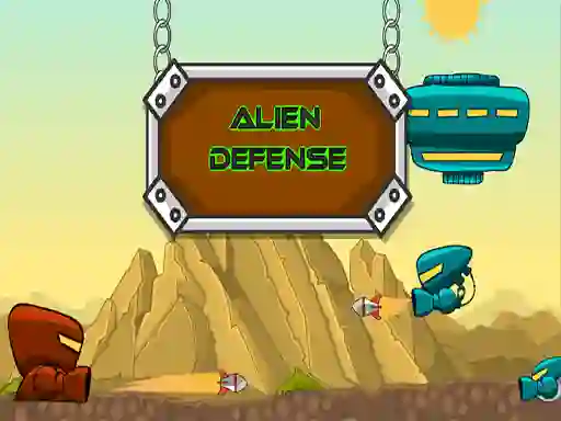 Spel Alien Defense aanlyn