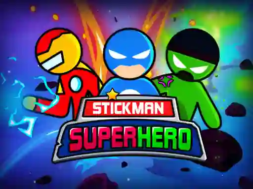 Spel Stickman Super Hero aanlyn