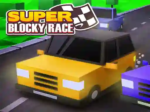 Spel Super Blocky Race aanlyn
