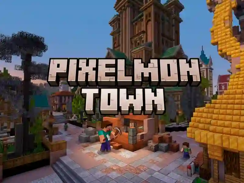 Spel Pixelmon Town aanlyn