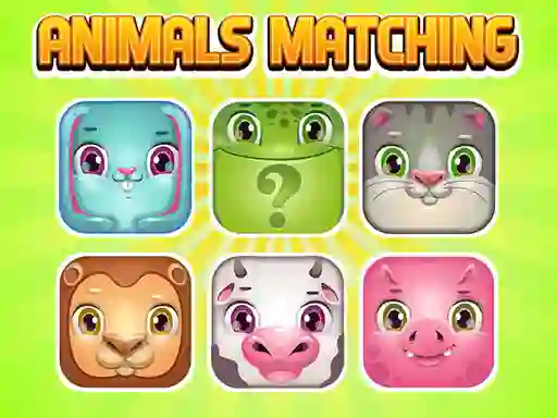 Spel Animals Memory Matching aanlyn