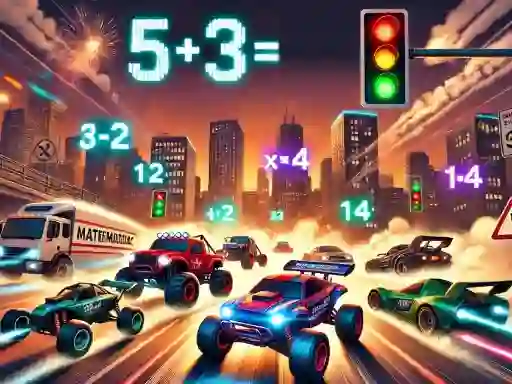 Spel Mathematics Racing aanlyn