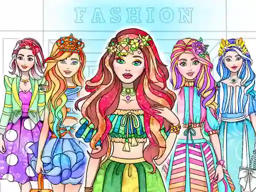 Spel Girl Coloring Dress Up Games aanlyn