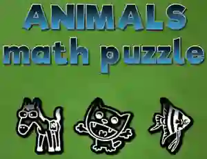 Spel Animals Math Puzzles aanlyn