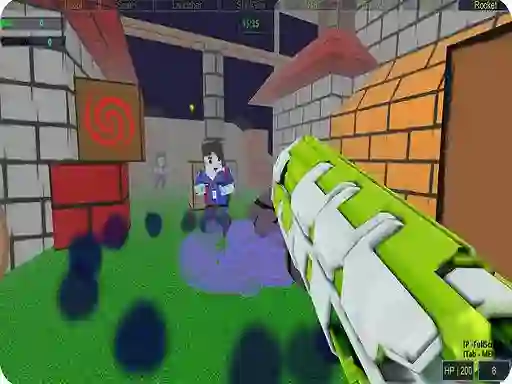 Spel Zumbie Blocky Land 2022 aanlyn